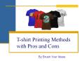 T-shirt Printing Techniques With Pros and Cons