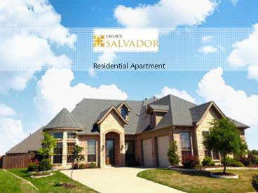 Luxury Apartments Legacy Salvador location in Bangalore