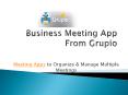 Meeting Apps to Organize and Manage MultipleMeetings PowerPoint PPT Presentation