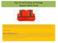 Tips To Purchasing an Orange Zipped Safety Vests PowerPoint PPT Presentation