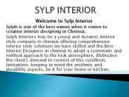 Interior Designers In Chennai