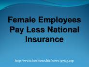Female Employees Pay Less National Insurance