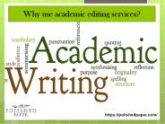 Why use academic editing services