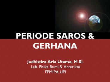 Periode Saros dan Gerhana
