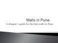 Malls in Pune PowerPoint PPT Presentation