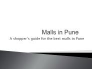 Malls in Pune