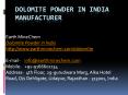 Dolomite Powder in India Manufacturer PowerPoint PPT Presentation