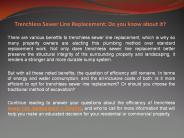 Trenchless Sewer Line Replacement: Do you know about it?