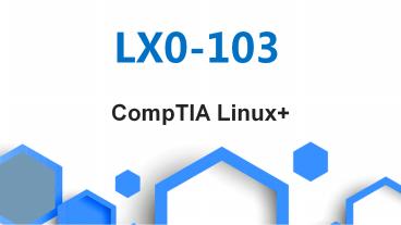 LX0-103 CompTIA Linux+ dumps
