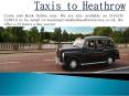 Taxis to Heathrow PowerPoint PPT Presentation