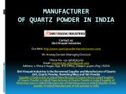 Manufacturer of Quartz Powder in India