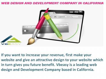 Website design and development services