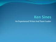 Ken Sines - Leadership