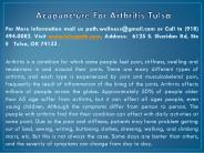 Acupuncture For Arthritis Tulsa