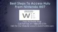 Best Steps To Access Hulu From Nintendo Wii? PowerPoint PPT Presentation