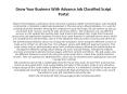 Grow Your Business With Advance Job Classified Script Portal PowerPoint PPT Presentation