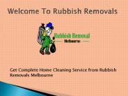 Rubbish Removals in Melbourne