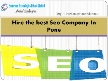 Hire the best Seo Company In Pune