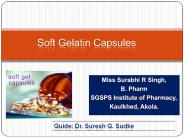 Soft Gelatin Capsules