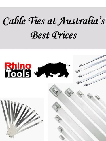 Cable Ties at Australia’s Best Prices