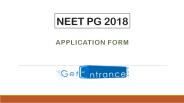 NEET PG 2018 Online Registration