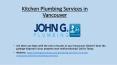 Kitchen Plumbing Services in Vancouver PowerPoint PPT Presentation