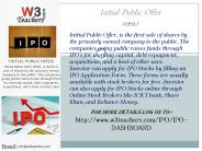 Initial Public Offer (IPO)