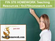 FIN 370 HOMEWORK Teaching Resources / fin370homework.com