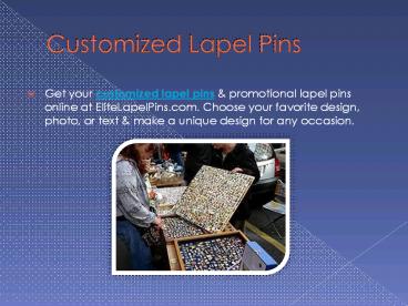 Customized Lapel Pins