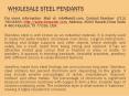 wholesale steel pendants PowerPoint PPT Presentation