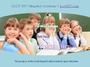 ACCT 567 Slingshot Academy / acct567.com
