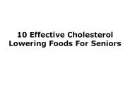 10 Foods that Lower Cholesterol Level