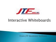 Interactive whiteboards | JTF Business Systems