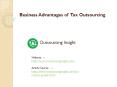Business Advantages of Tax Outsourcing PowerPoint PPT Presentation