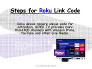 Steps For Roku link code