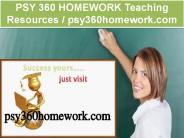 PSY 360 HOMEWORK Teaching Resources /psy360homework.com