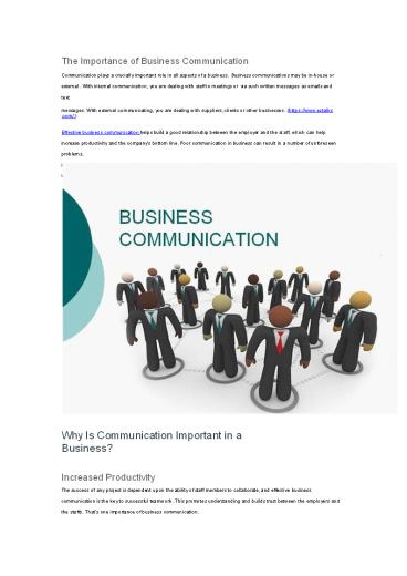 ezTalks: Is Business Communication Communication Important?