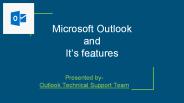 Microsoft outlook and its features (1)