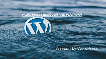 WORDPRESS BLOGGER AND PLATFORM (2)