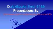 QuickBooks Error 6189