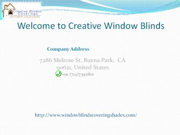 Plantation Shutter Blinds