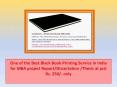 One of the Best Black Book Printing Service in India for MBA project ReportDissertation PowerPoint PPT Presentation
