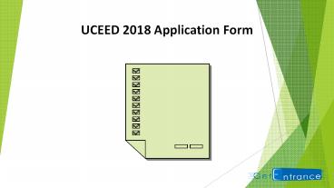 UCEED 2018 Application