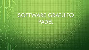 Software Gratuito Padel