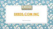 Deeds.com INC Presentation
