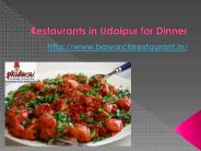 Restaurants in Udaipur for Dinner
