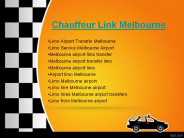 Chauffeur Link Melbourne