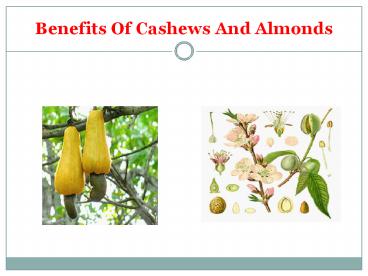 benefits of cashews and almonds