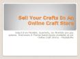 Sell Your Crafts In An Online Craft Store PowerPoint PPT Presentation