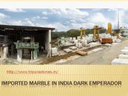 Imported Marble in India Dark Emperador